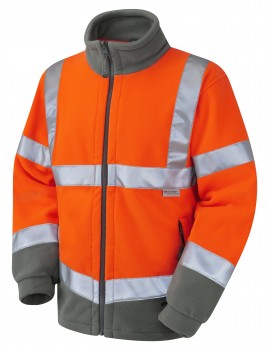 Leo HARTLAND - ISO 20471 Class 3 Fleece Jacket F01-O High Visibility